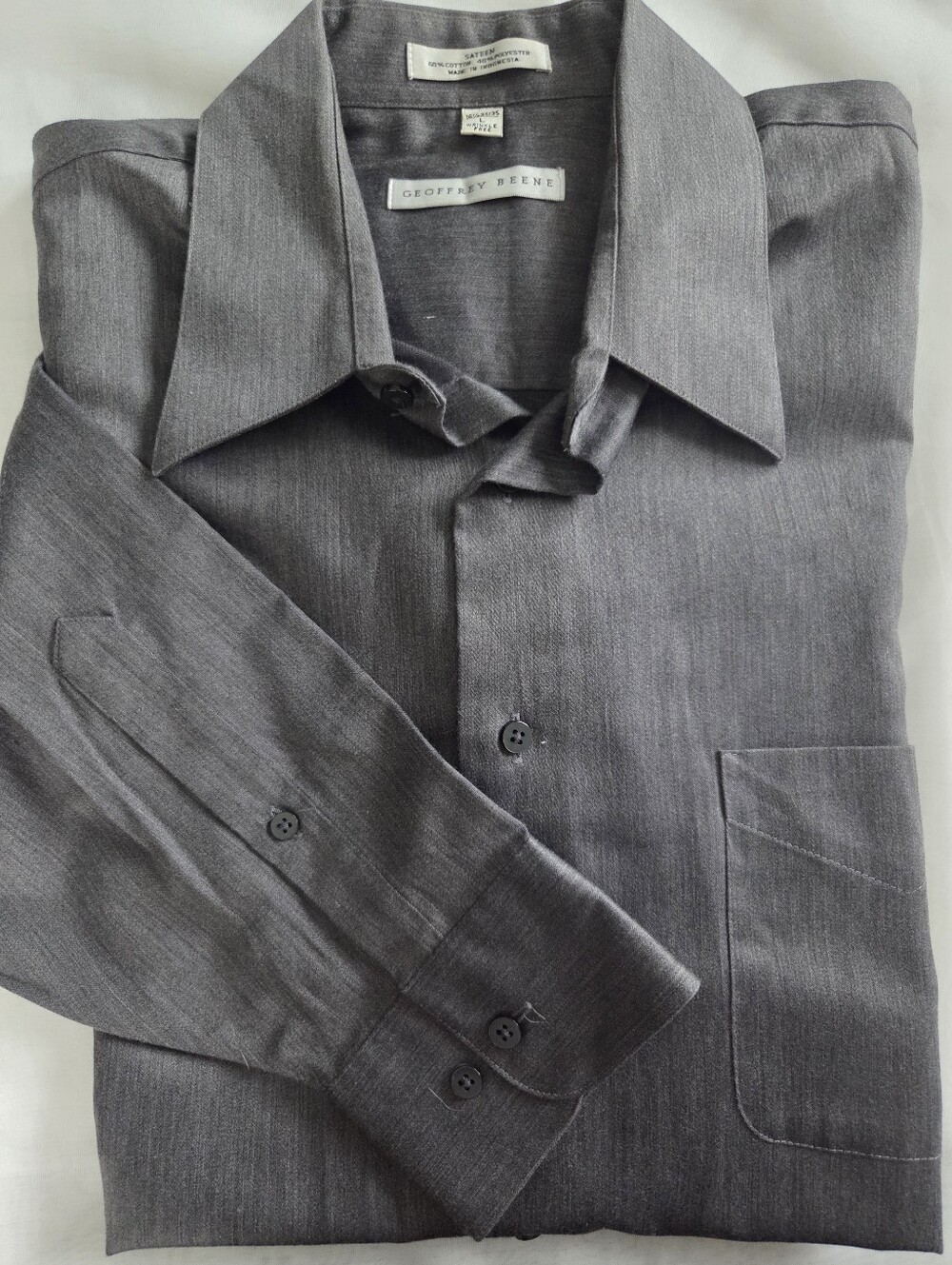 Geoffrey Beene Men's Charcoal Dress Shirt